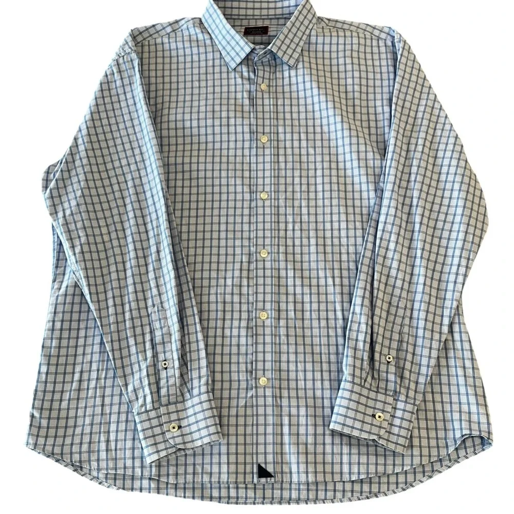 Lot of 2 UNTUCKit Shirts Mens XXL Gray Blue L/S B/U Cotton